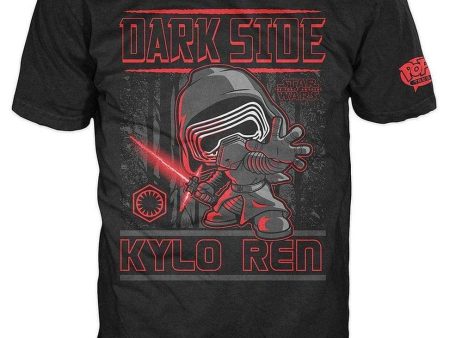 Camiseta Funko Pop Tees Star Wars Dark Side Kylo REN para hombre, talla XL Embalaje Deteriorado For Discount