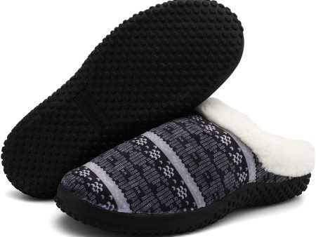 Hsyooes Zapatillas de Estar por casa Unisex Antideslizante Interior Casa Caliente Slippers Pareja, 37 EU, Gris A Fashion