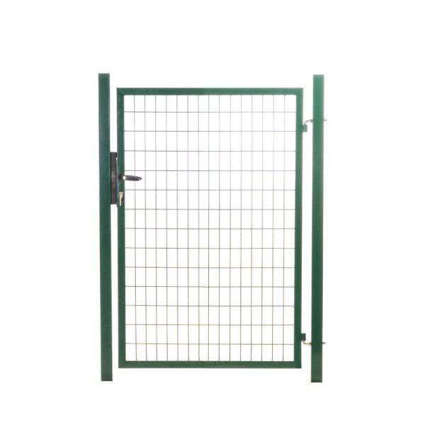 Puerta de Malla de Alambre de Acero galvanizado Gardenode, Malla 100 x 50 Pasos 1 m x 2 m00, Color Verde (Golpe en Columna Raya Carcasa) Reacondicionado Cheap