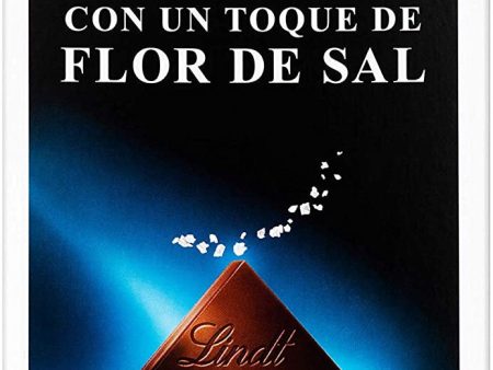 Lindt - Tableta Excellence Neg.Flor De Sal 100 g Tb Embalaje Deteriorado Online Hot Sale