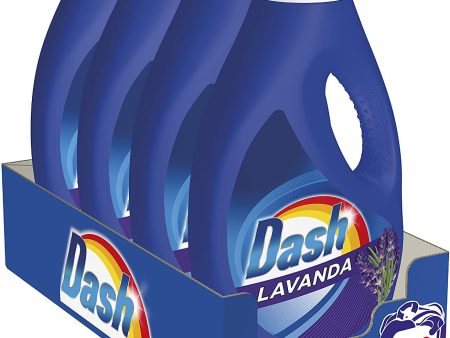 Dash - Detergente líquido de lavanda, indispensable contra las manchas, lavado tras lavado, 1440 g Embalaje Deteriorado Hot on Sale