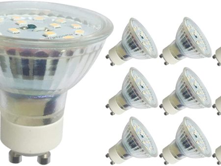 10X Spot LED greenandco IRC90+ GU10 4000K 110° 5W (corresponde a 50W) 430lm SMD LED 230V AC, sin parpadeo, no regulable Reacondicionado Cheap